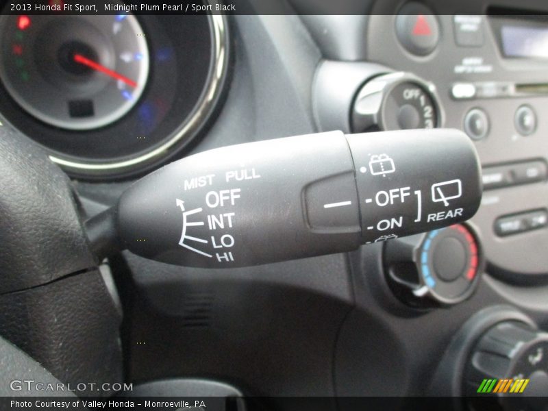 Midnight Plum Pearl / Sport Black 2013 Honda Fit Sport