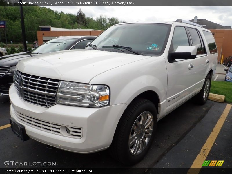 White Platinum Metallic Tri-Coat / Canyon/Black 2012 Lincoln Navigator 4x4