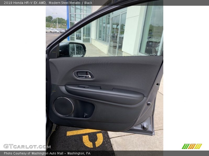 Modern Steel Metallic / Black 2019 Honda HR-V EX AWD