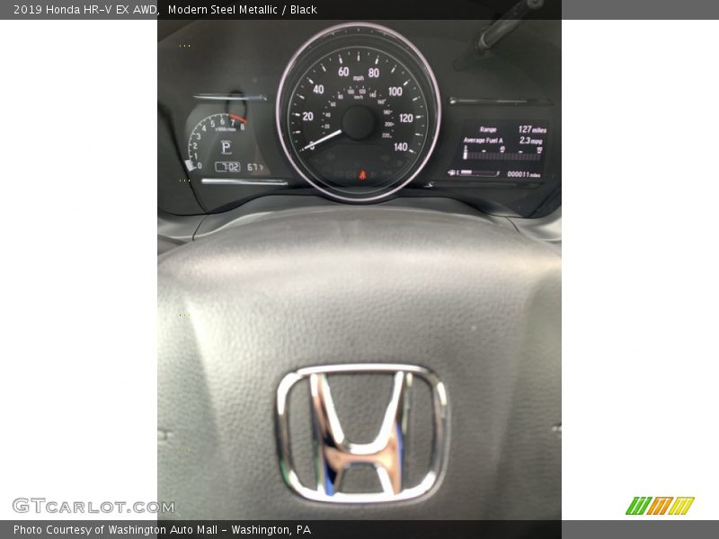 Modern Steel Metallic / Black 2019 Honda HR-V EX AWD