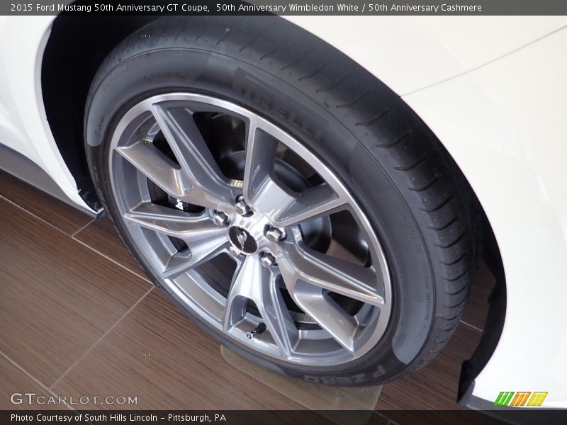 50th Anniversary Wimbledon White / 50th Anniversary Cashmere 2015 Ford Mustang 50th Anniversary GT Coupe