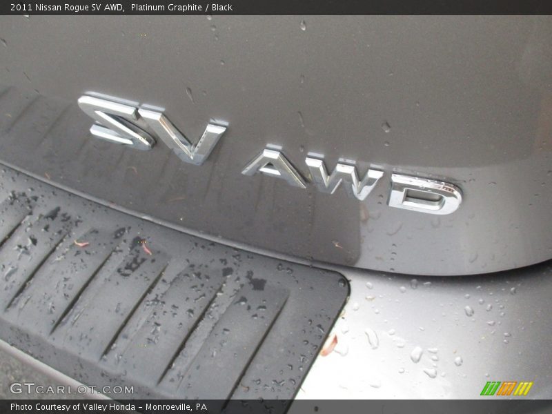 Platinum Graphite / Black 2011 Nissan Rogue SV AWD