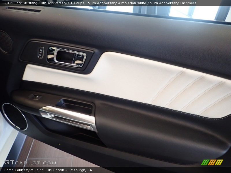 50th Anniversary Wimbledon White / 50th Anniversary Cashmere 2015 Ford Mustang 50th Anniversary GT Coupe