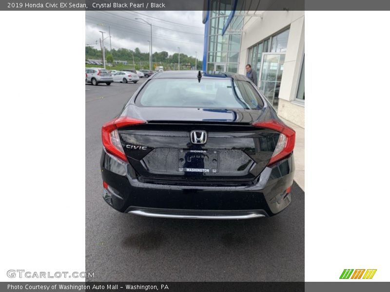 Crystal Black Pearl / Black 2019 Honda Civic EX Sedan