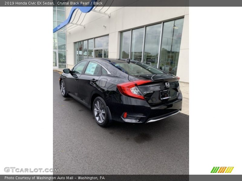 Crystal Black Pearl / Black 2019 Honda Civic EX Sedan