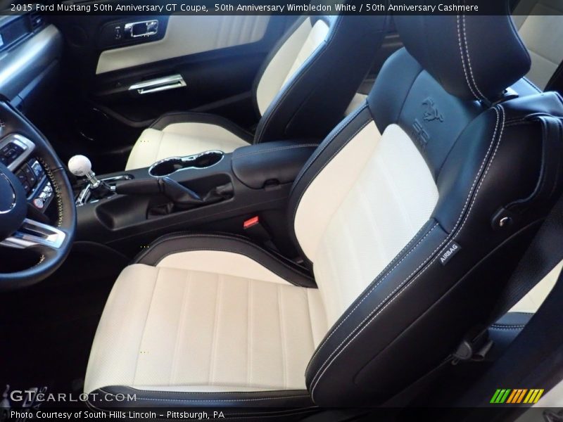 50th Anniversary Wimbledon White / 50th Anniversary Cashmere 2015 Ford Mustang 50th Anniversary GT Coupe