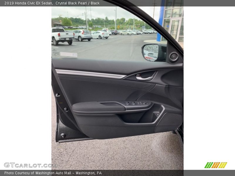 Crystal Black Pearl / Black 2019 Honda Civic EX Sedan
