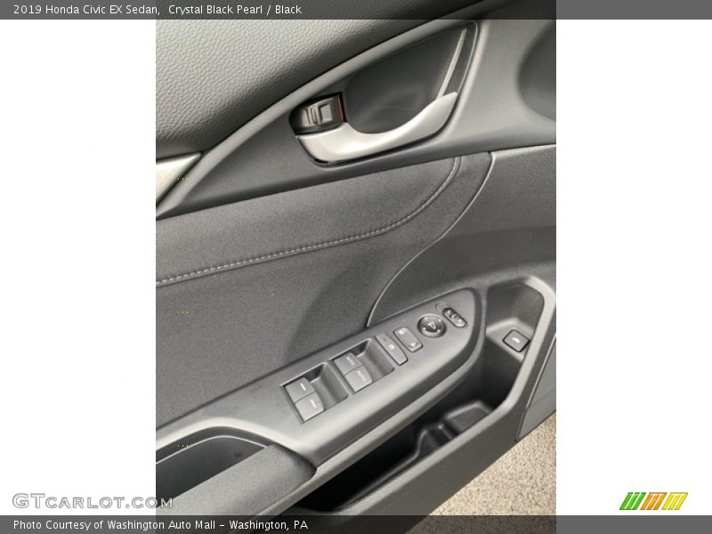 Crystal Black Pearl / Black 2019 Honda Civic EX Sedan