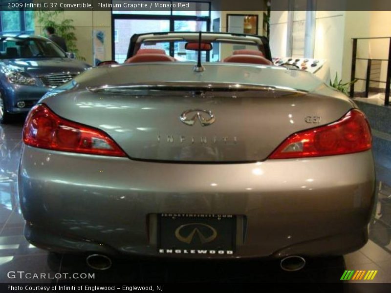 Platinum Graphite / Monaco Red 2009 Infiniti G 37 Convertible