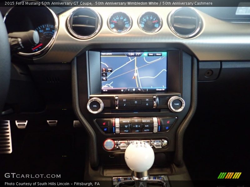 50th Anniversary Wimbledon White / 50th Anniversary Cashmere 2015 Ford Mustang 50th Anniversary GT Coupe