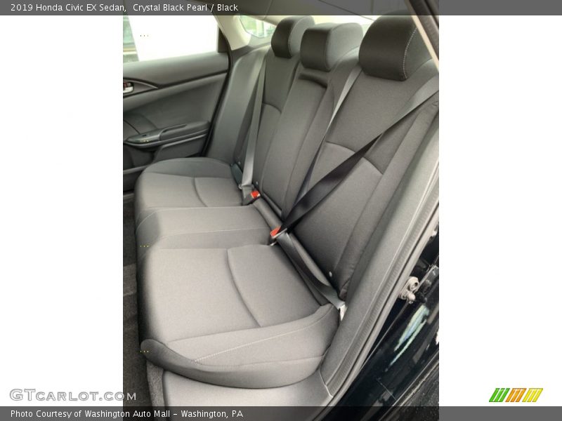 Crystal Black Pearl / Black 2019 Honda Civic EX Sedan
