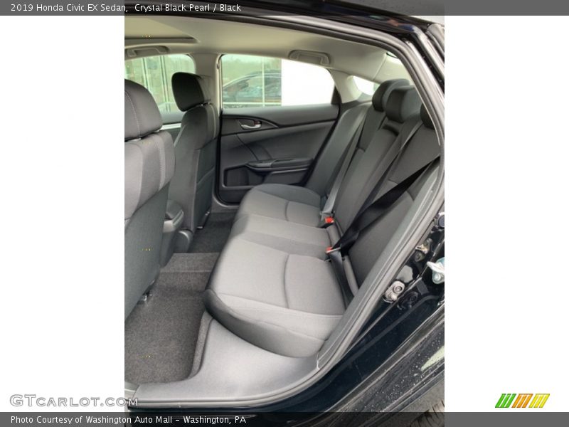 Crystal Black Pearl / Black 2019 Honda Civic EX Sedan