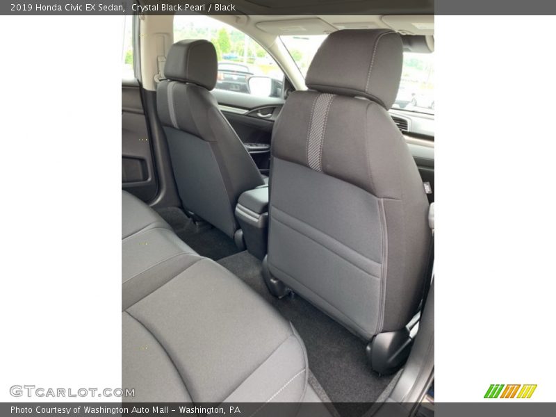 Crystal Black Pearl / Black 2019 Honda Civic EX Sedan