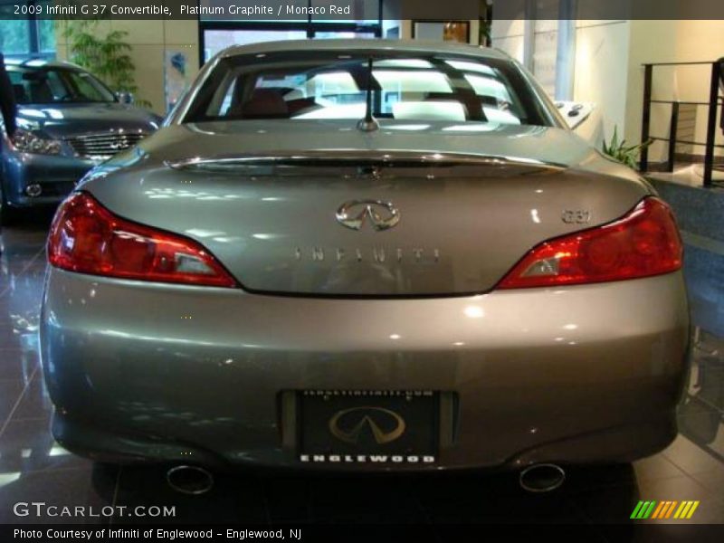 Platinum Graphite / Monaco Red 2009 Infiniti G 37 Convertible