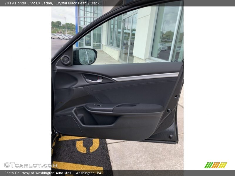 Crystal Black Pearl / Black 2019 Honda Civic EX Sedan