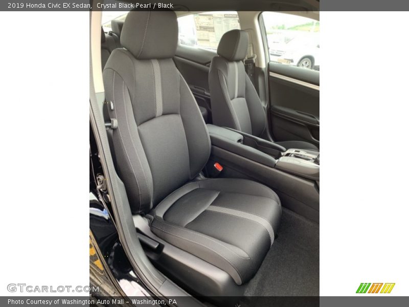 Crystal Black Pearl / Black 2019 Honda Civic EX Sedan