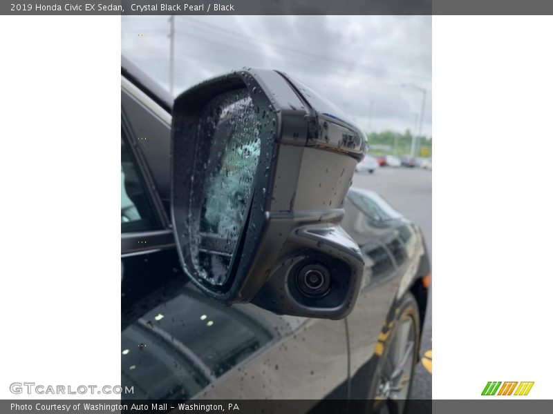Crystal Black Pearl / Black 2019 Honda Civic EX Sedan