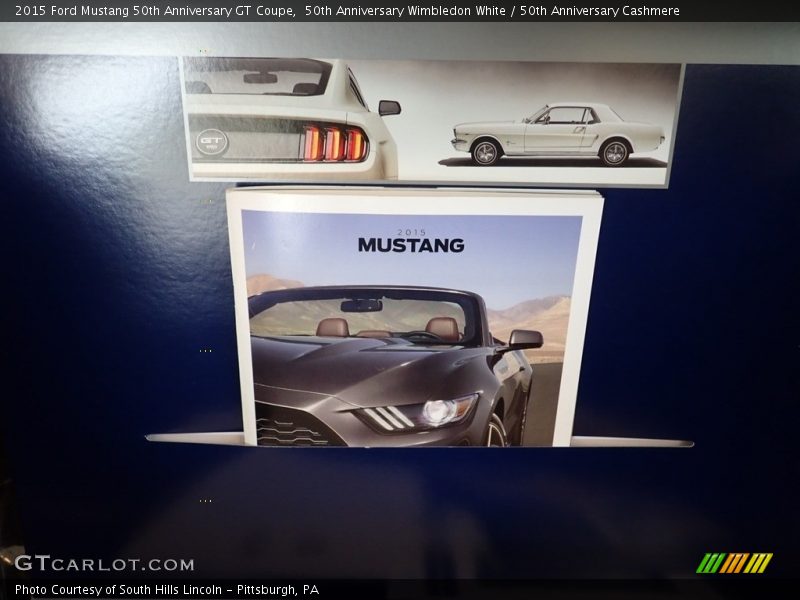 50th Anniversary Wimbledon White / 50th Anniversary Cashmere 2015 Ford Mustang 50th Anniversary GT Coupe