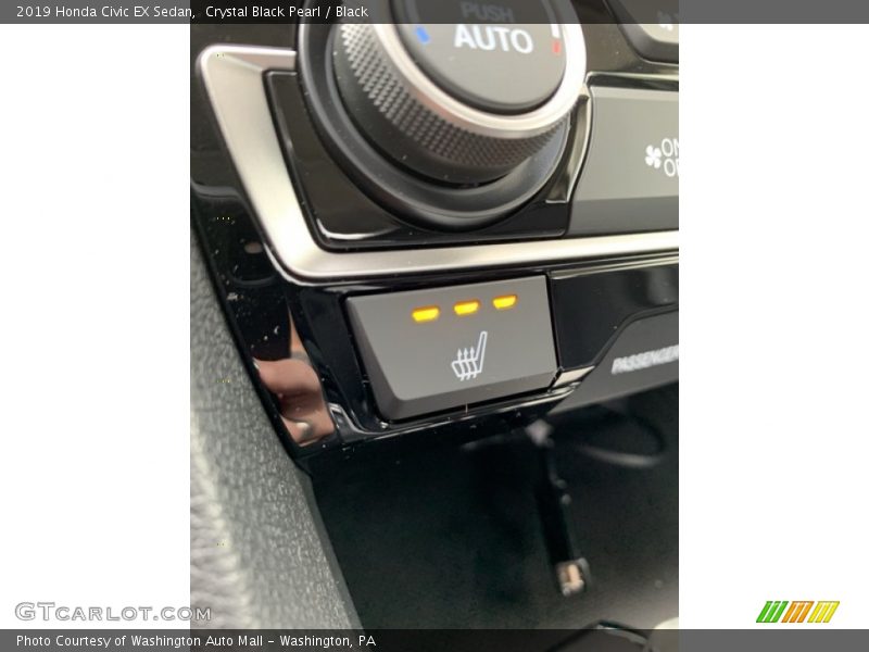 Crystal Black Pearl / Black 2019 Honda Civic EX Sedan