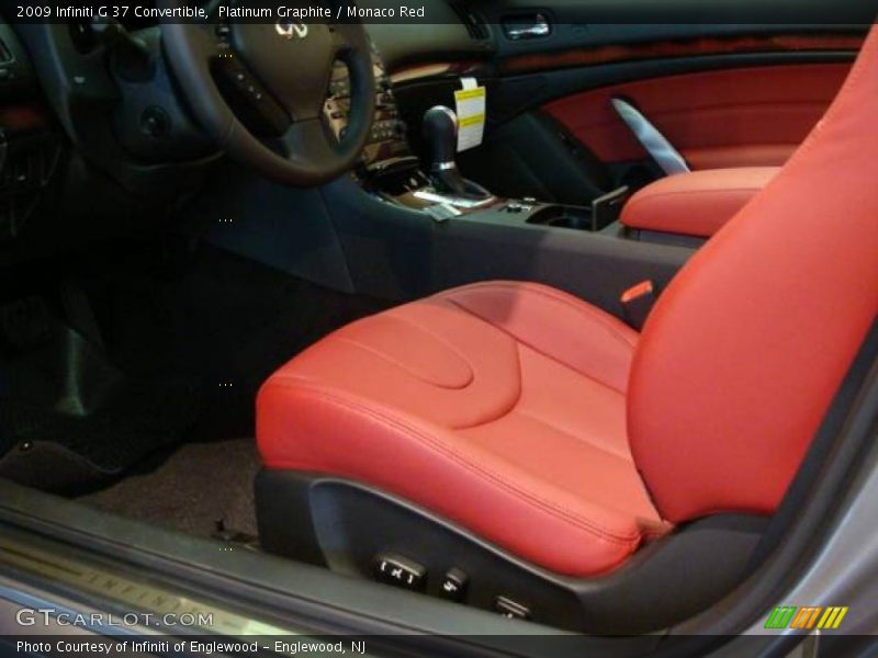 Platinum Graphite / Monaco Red 2009 Infiniti G 37 Convertible