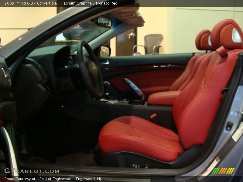  2009 G 37 Convertible Monaco Red Interior