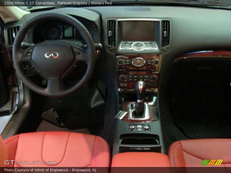 Platinum Graphite / Monaco Red 2009 Infiniti G 37 Convertible