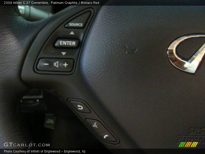 Platinum Graphite / Monaco Red 2009 Infiniti G 37 Convertible