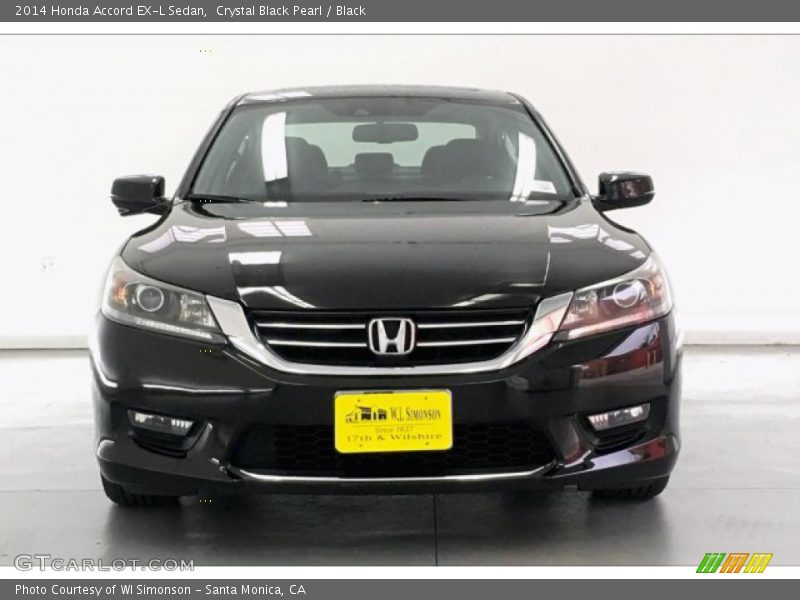 Crystal Black Pearl / Black 2014 Honda Accord EX-L Sedan