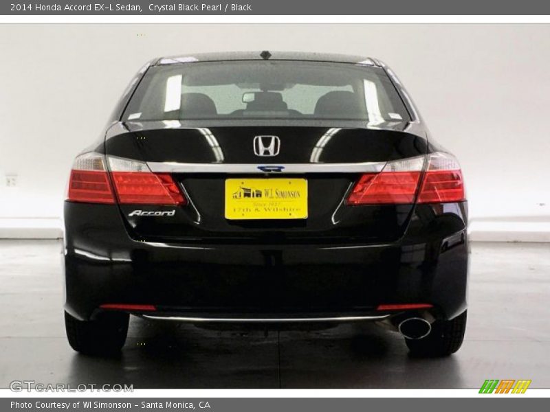 Crystal Black Pearl / Black 2014 Honda Accord EX-L Sedan