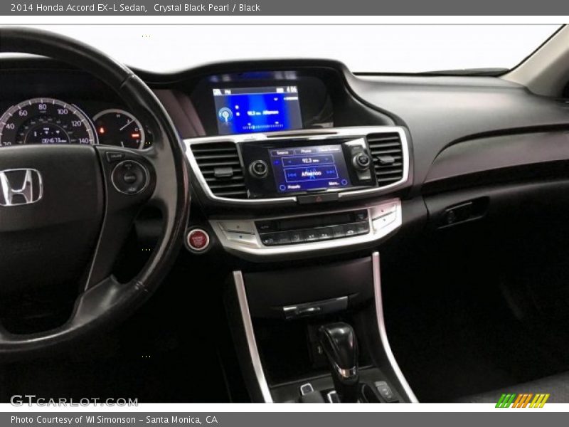 Crystal Black Pearl / Black 2014 Honda Accord EX-L Sedan