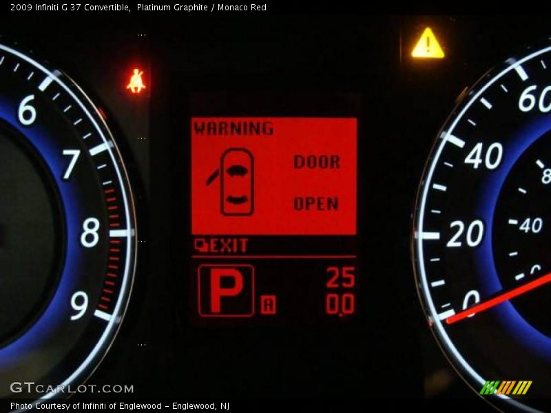 Platinum Graphite / Monaco Red 2009 Infiniti G 37 Convertible