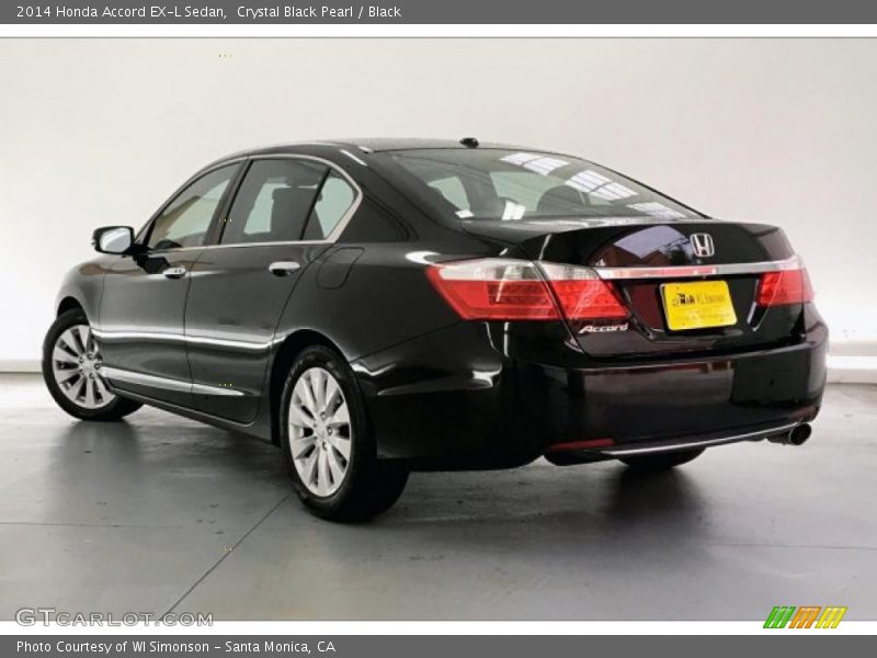 Crystal Black Pearl / Black 2014 Honda Accord EX-L Sedan