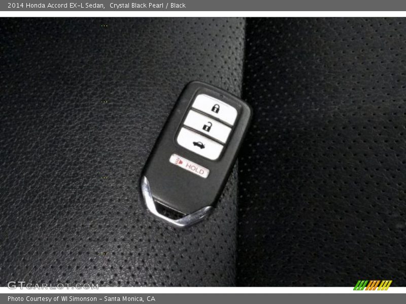 Crystal Black Pearl / Black 2014 Honda Accord EX-L Sedan