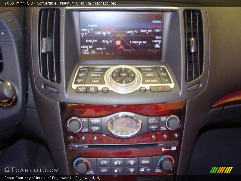 Platinum Graphite / Monaco Red 2009 Infiniti G 37 Convertible
