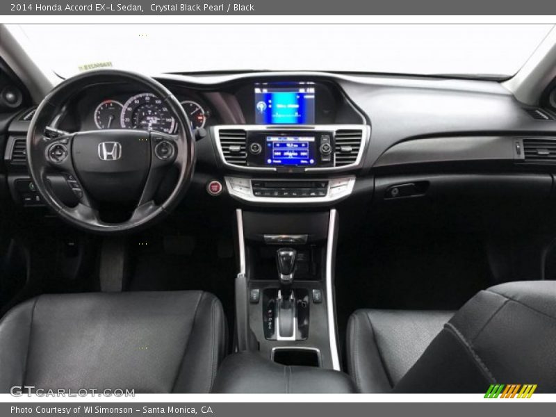 Crystal Black Pearl / Black 2014 Honda Accord EX-L Sedan