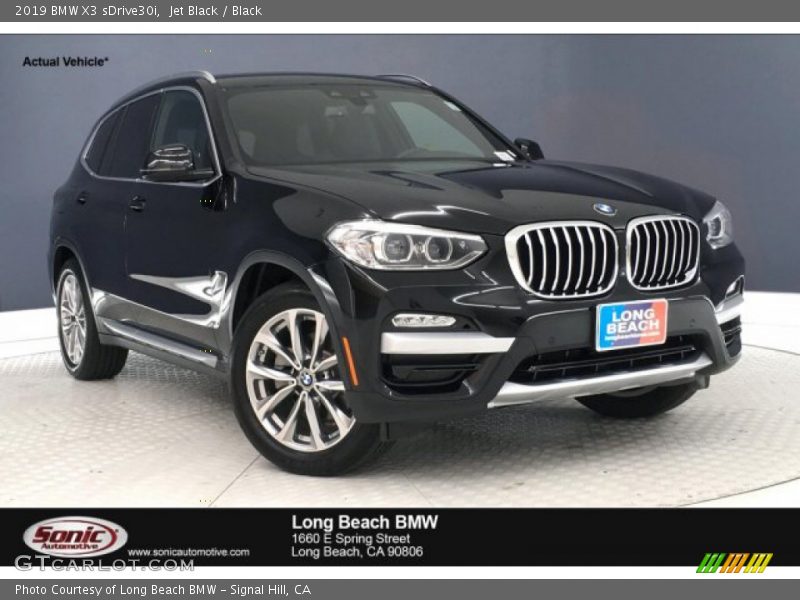 Jet Black / Black 2019 BMW X3 sDrive30i