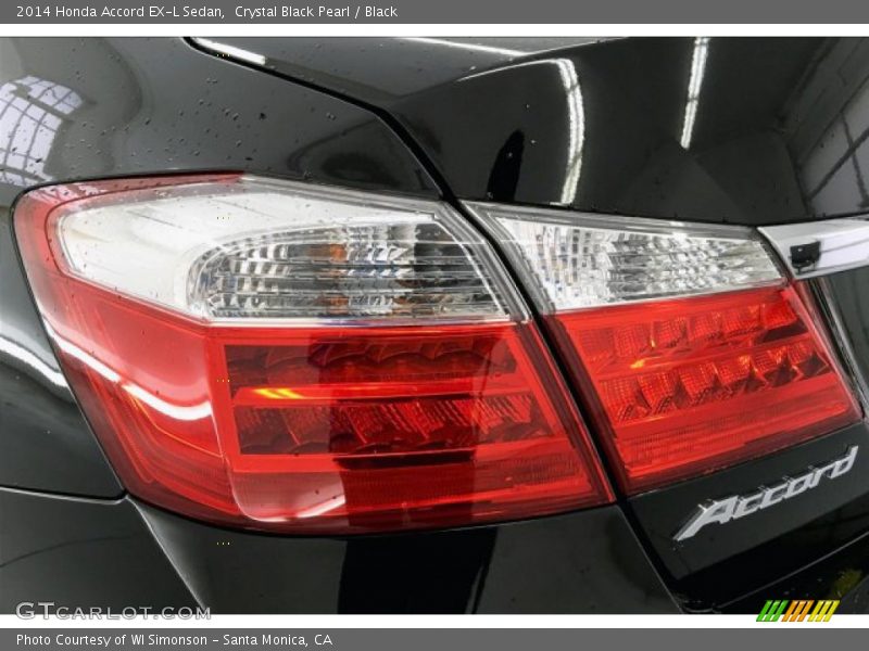 Crystal Black Pearl / Black 2014 Honda Accord EX-L Sedan