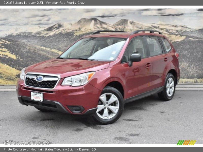 Venetian Red Pearl / Gray 2016 Subaru Forester 2.5i