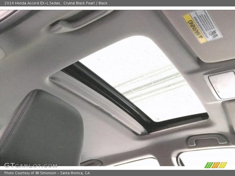 Crystal Black Pearl / Black 2014 Honda Accord EX-L Sedan