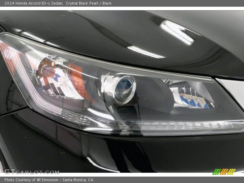 Crystal Black Pearl / Black 2014 Honda Accord EX-L Sedan