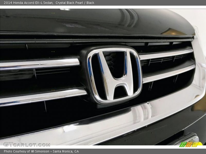 Crystal Black Pearl / Black 2014 Honda Accord EX-L Sedan