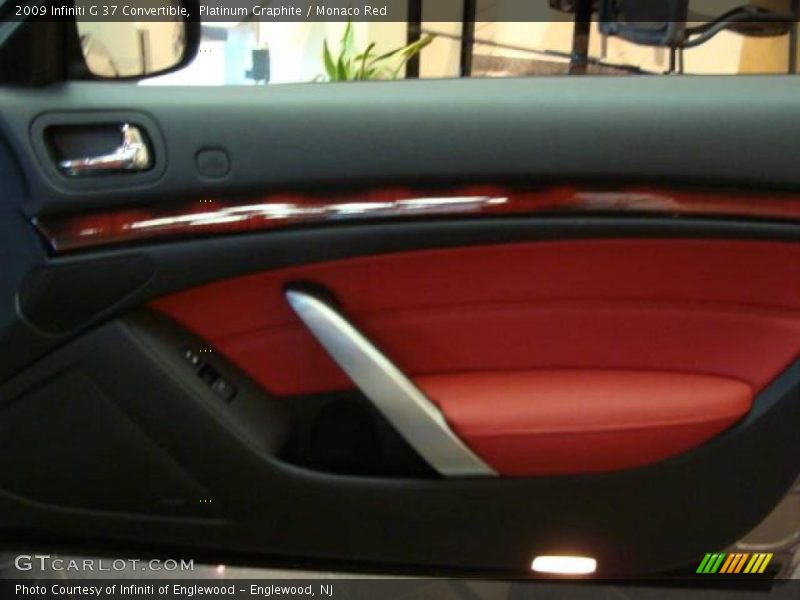 Platinum Graphite / Monaco Red 2009 Infiniti G 37 Convertible