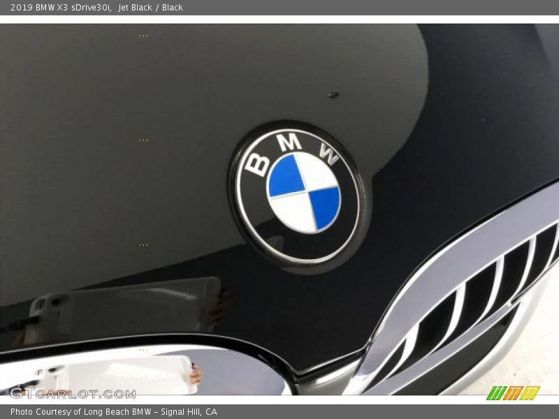 Jet Black / Black 2019 BMW X3 sDrive30i