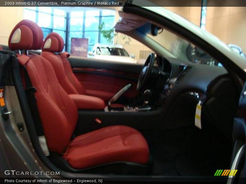 Platinum Graphite / Monaco Red 2009 Infiniti G 37 Convertible