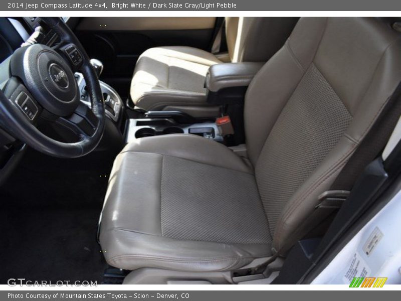 Bright White / Dark Slate Gray/Light Pebble 2014 Jeep Compass Latitude 4x4