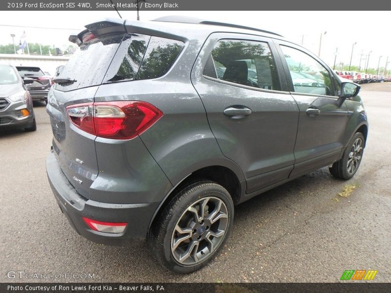 Smoke Metallic / Ebony Black 2019 Ford EcoSport SES 4WD