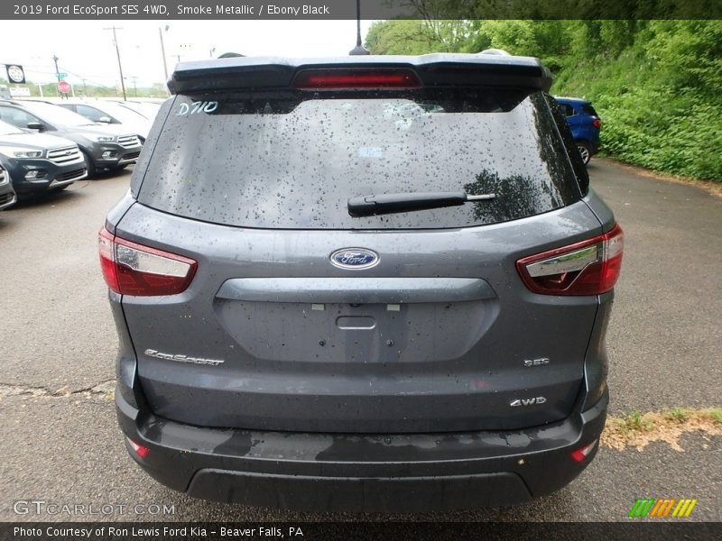 Smoke Metallic / Ebony Black 2019 Ford EcoSport SES 4WD