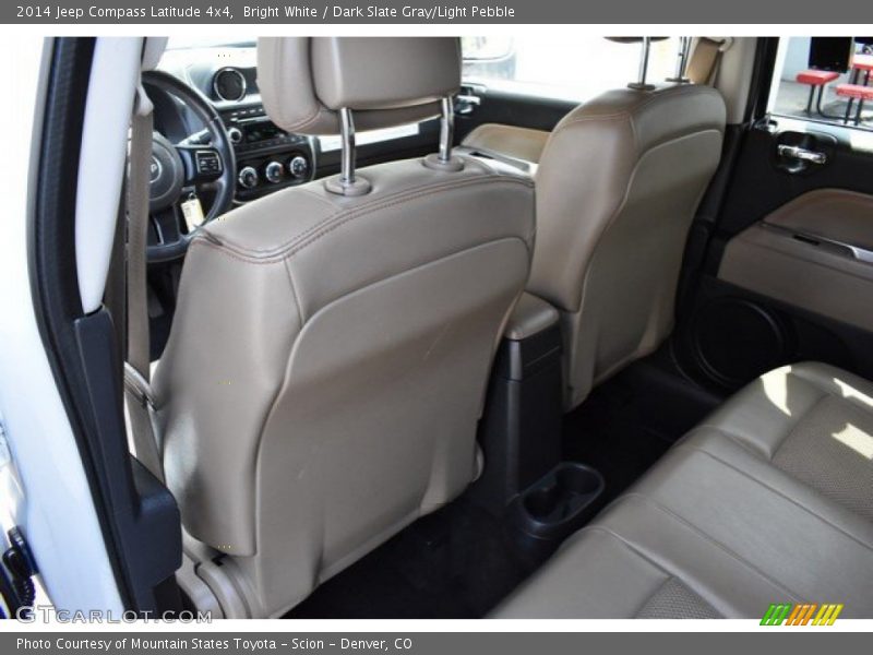 Bright White / Dark Slate Gray/Light Pebble 2014 Jeep Compass Latitude 4x4