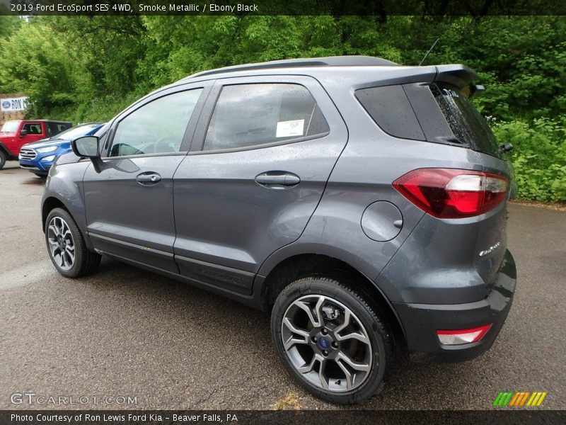 Smoke Metallic / Ebony Black 2019 Ford EcoSport SES 4WD