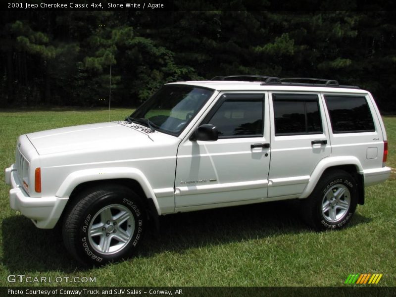 Stone White / Agate 2001 Jeep Cherokee Classic 4x4